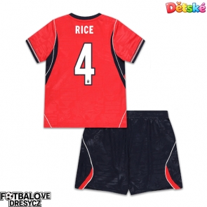 Anglie Declan Rice #4 Dětské Venkovní dres komplet MS 2026 Krátký Rukáv (+ trenýrky)